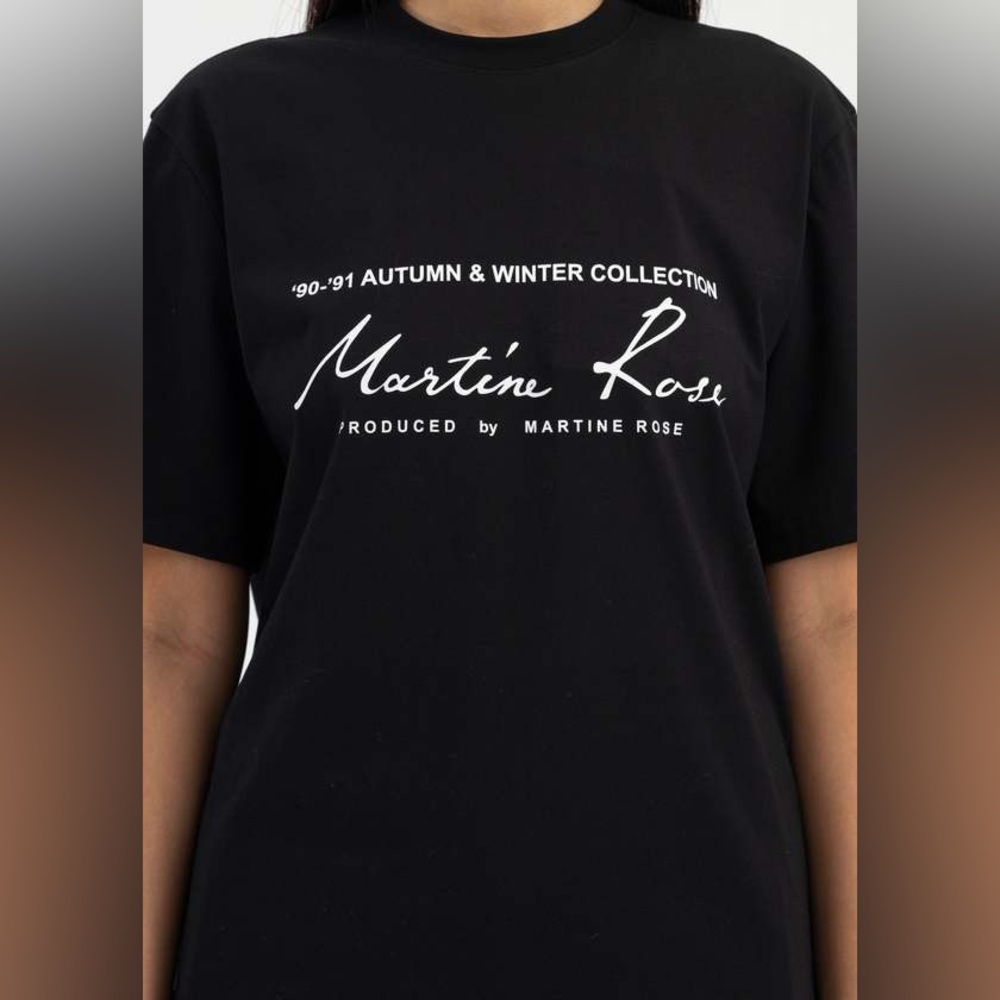 Martine Rose Black Logo Graphic T-Shirt Sz XS - Picture 17 of 17